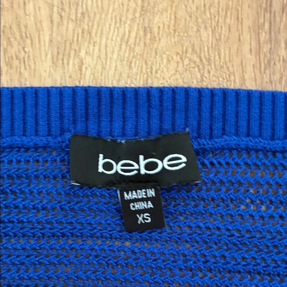 Bebe Royal Blue Women's‎ Blouse - Picture 2 of 3